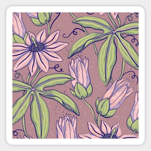 Pink floral design Magnet